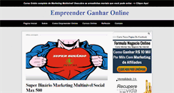 Desktop Screenshot of empreenderganharonline.com
