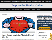 Tablet Screenshot of empreenderganharonline.com